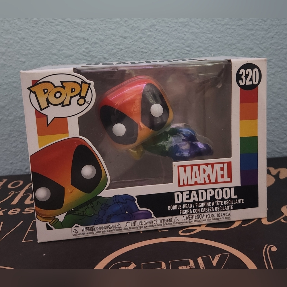 Funko Pop! Marvel Pride Deadpool (Rainbow) Figure